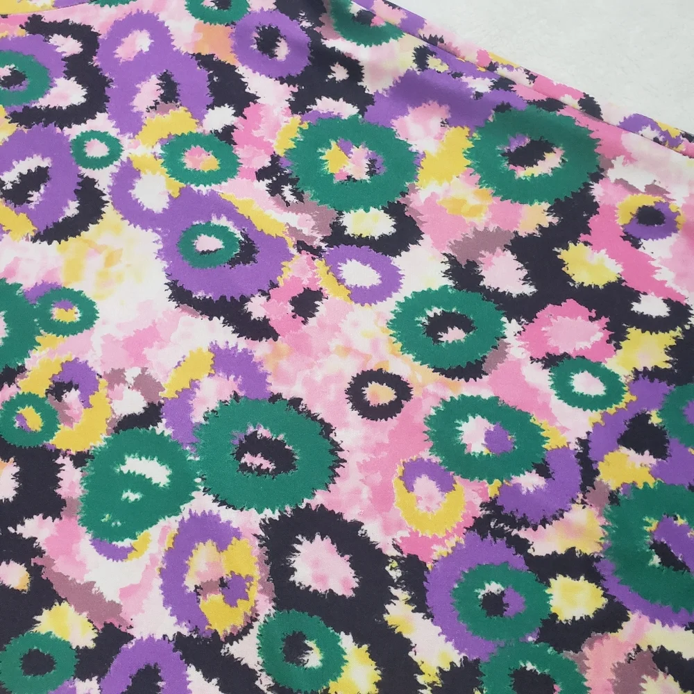 Guilty, Floral Fireworks Colourful Ombre 90s Skater Dress, Medium, Multicoloured - Picture 14 of 14